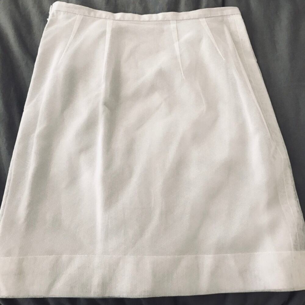 Shawn Ray Fons fitted silk and tool skirt